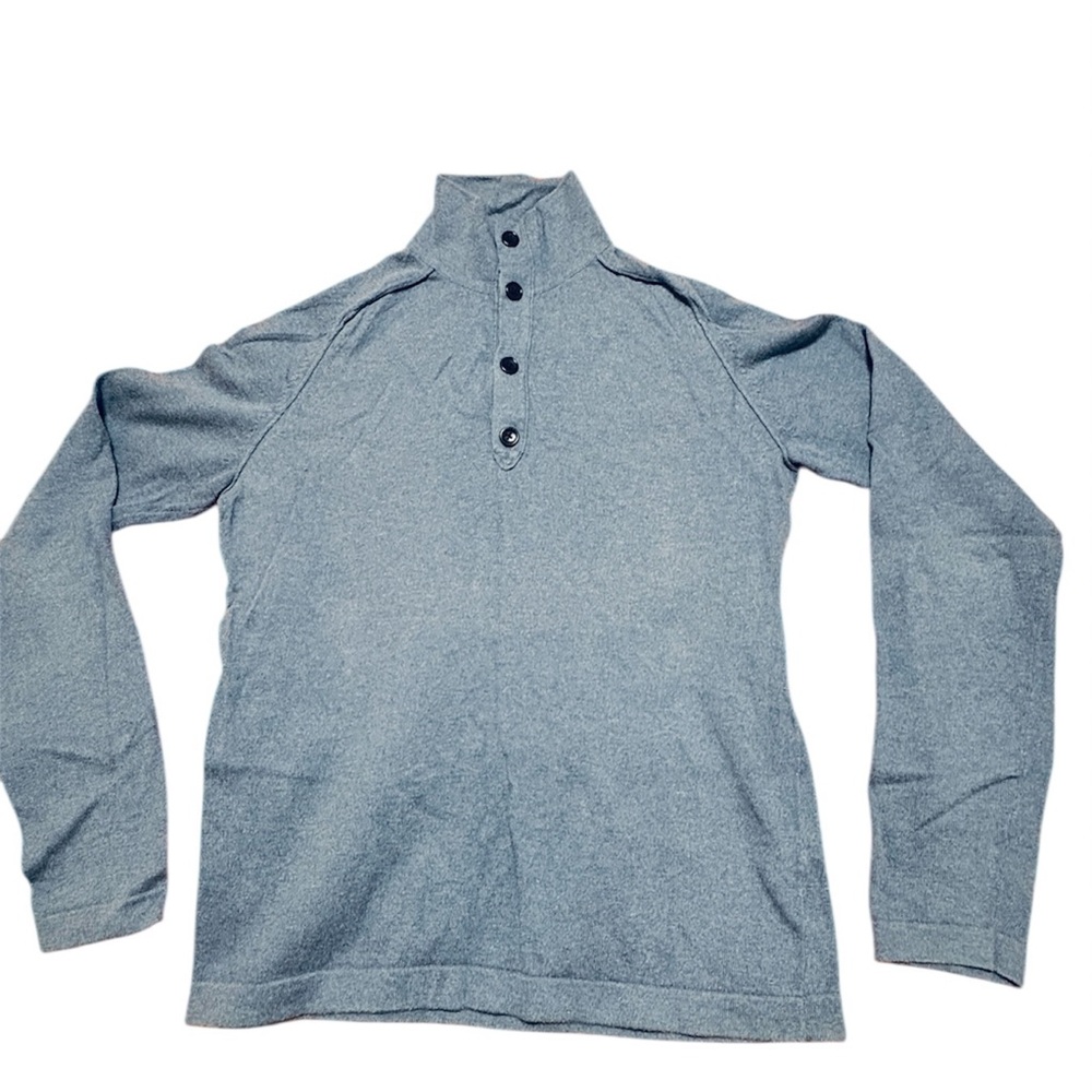 Banana Republic Men’s Cotton Cashmere Henley Sweater Blue Size S